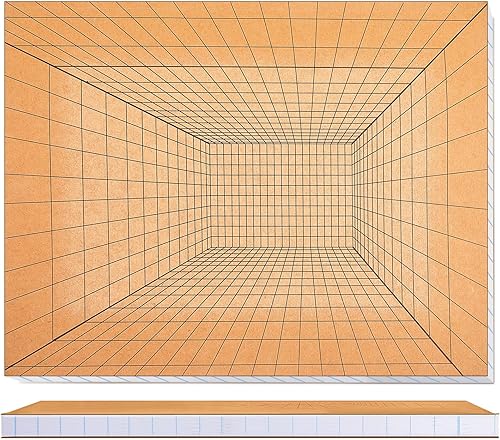 Noveread Bloc de bocetos grande de 100 páginas, perspectiva, cuadrícula, cuaderno de bocetos de 12 x 9 pulgadas, suministros de arquitectura para