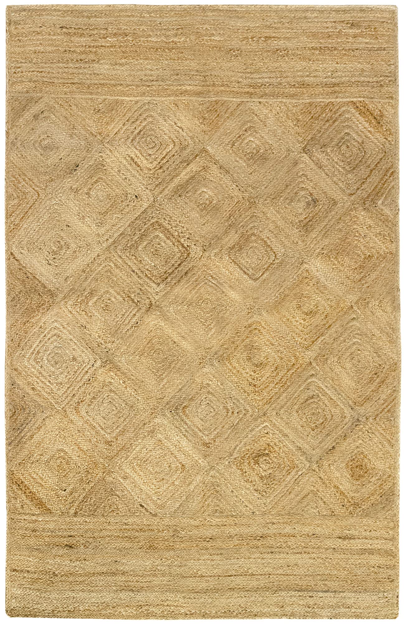 HAMID - Alfombra de Yute Dida, 100% Fibra de Yute Natural, Alfombra Suave, Tejida a Mano, Alfombra de Salón, Comedor, Dormitorio, Pasillos, Entrada, (230x160cm)