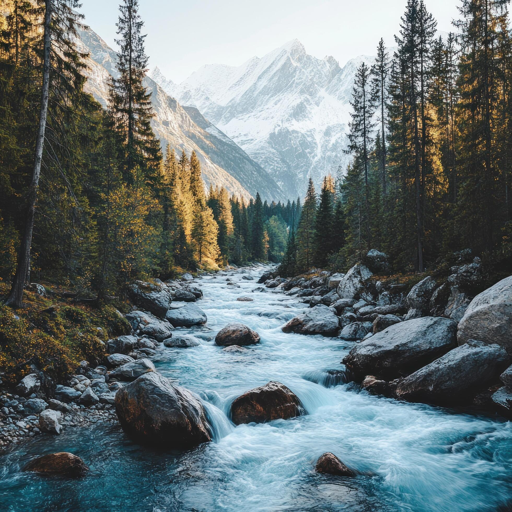 Flussstrom und fließendes Wasser für Fire TV