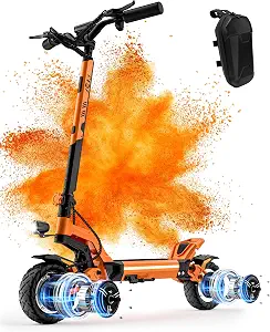 JGH X5 Ultra Electric Scooter for Adults, 3200W Dual Motors, Up to 45 MPH, 40 Mile Range, Foldable with Dual Suspension & Braking