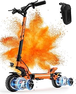 JGH X5 Ultra Electric Scooter for Adults, 3200W Dual Motors Up to 45 MPH, Max 40 Mile Range, Fast Adult Electric Scooter with Vacuum Tire, Dual Suspension& Braking, Foldable E Scooter for Commuting