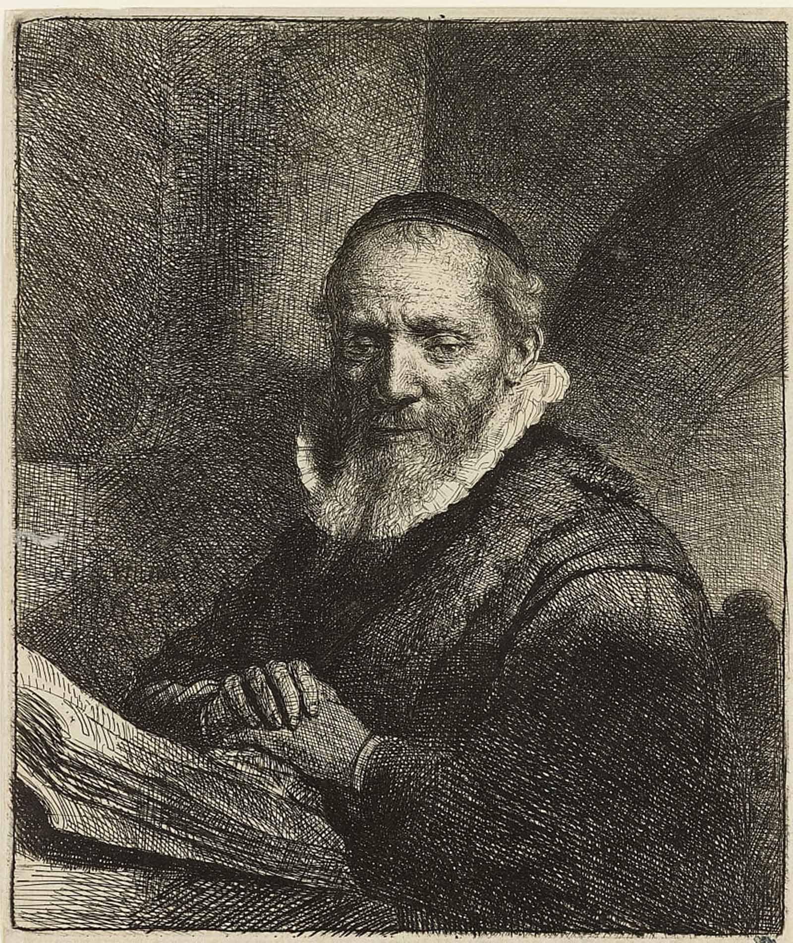 POSTERIIk Famous Print Pop Art Wall Art Graffiti Portrait of jan cornelis Sylvius, preacher by Rembrandt van Rijn Art Prints for Home Decor 60x90cm