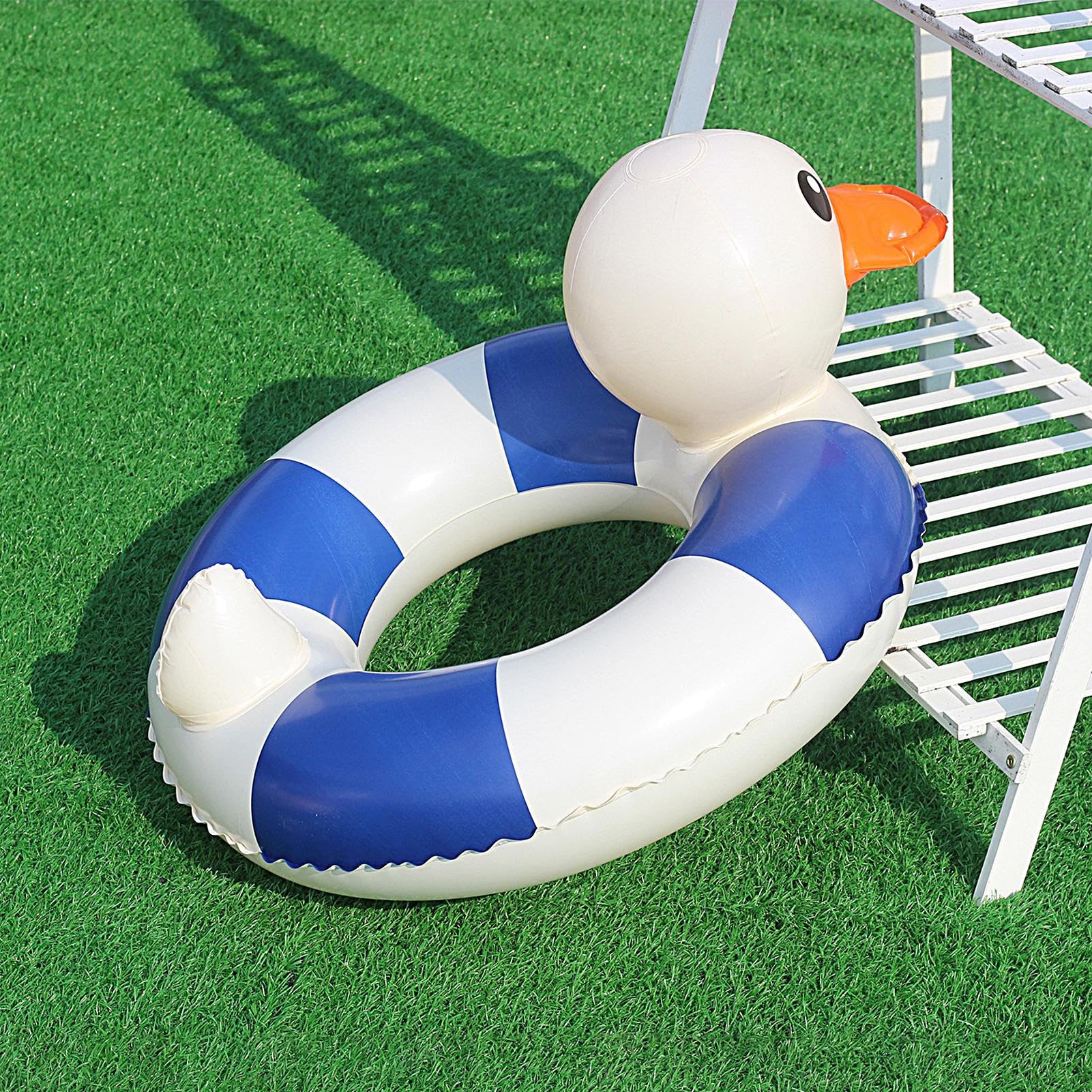 Lindo Anillo De Natación, Anillos De Natación De Forma De Pato, Anillo De Natación De Cintura Para Niños | Anillo De Natación De Cintura Para Niños Inflables, Suministros Para La Fiesta De La Playa De
