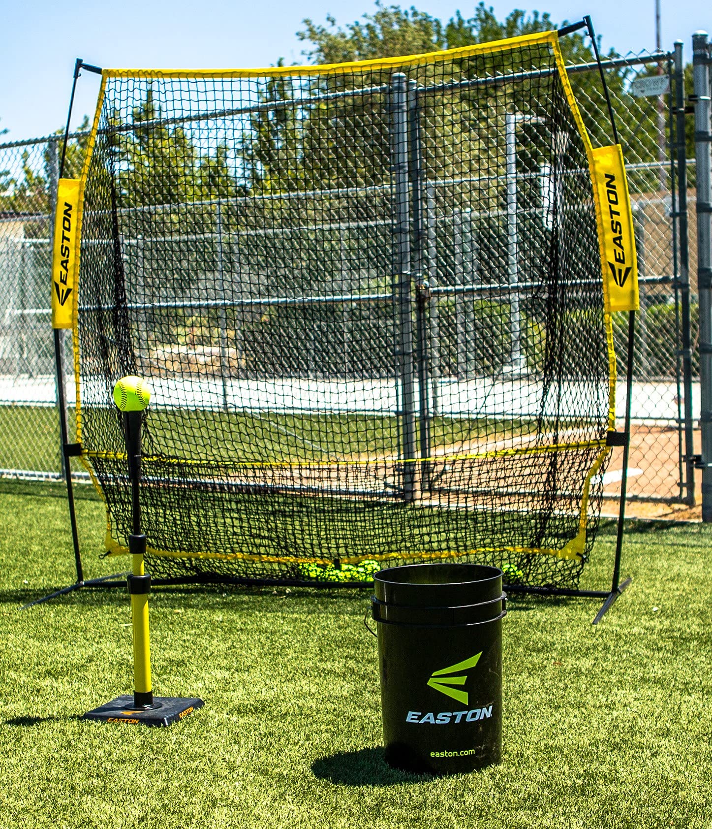 Filet D'entraînement Frappes Easton Baseball/Softball 6 Pieds - Tanner, Couleur Rouge/noir, Neuf