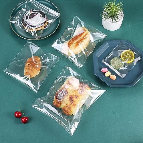 Miniatura 8 de Paquete de 600 bolsas autoadhesivas de celofán de celofán de 2 x 3 pulgadas, pequeñas, gruesas, transparentes, resellables, resistentes,