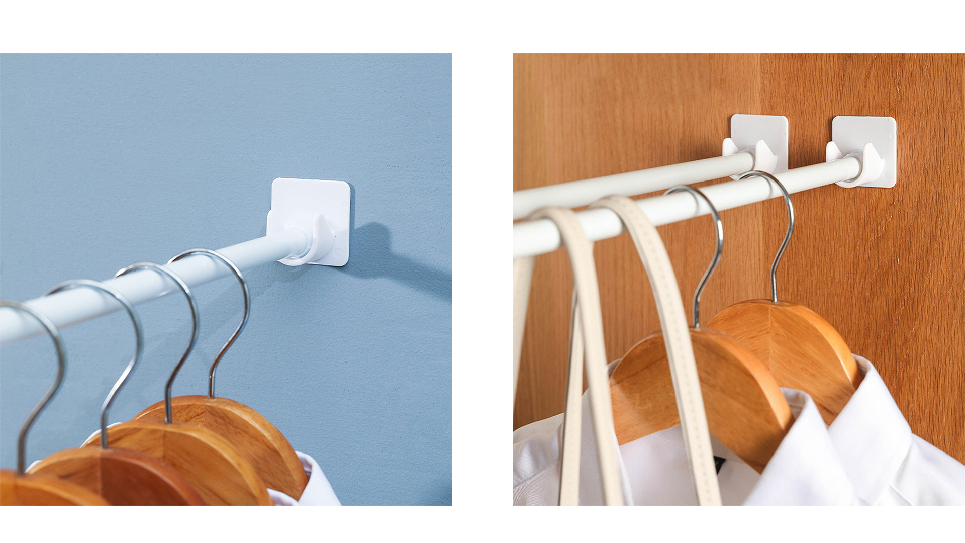 Support de Tringle Télescopique - Support de Tringle de Rideau de Douche Sans Perçage pour une Installation Facile dans les Salles de Bains, Ajustable pour un Ajustement Personnalisé Support de Tringle Télescopique - Support de Tringle de Rideau de Douche Sans Perçage pour une Installation Facile dans les Salles de Bains, Ajustable pour un Ajustement Personnalisé
