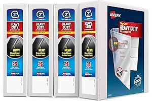 Heavy Duty View 3 Ring Binder - Avery 2 Inch 3 Ring Binder