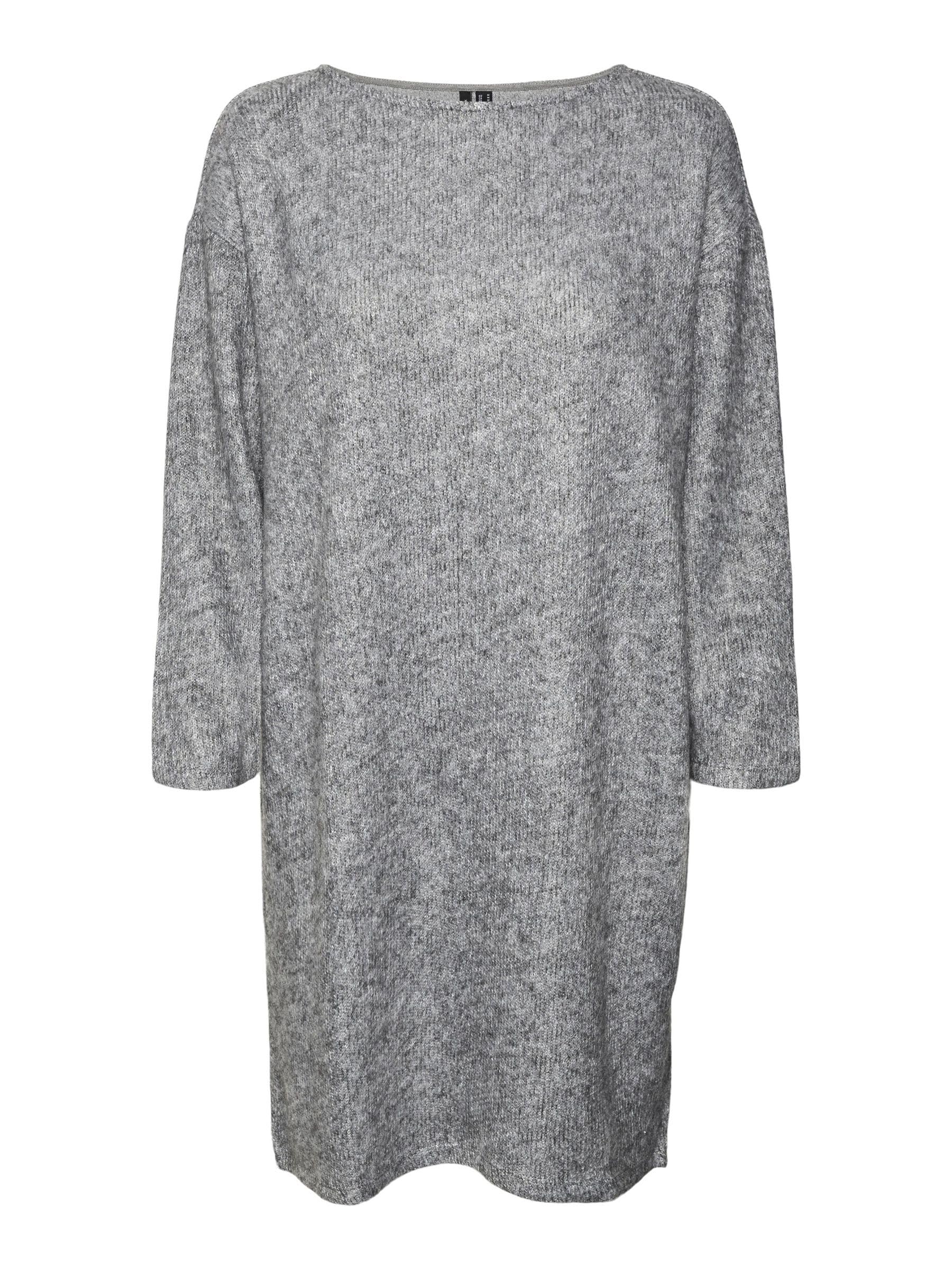 VERO MODA Women's Mini Dress, Light Grey Mix, M
