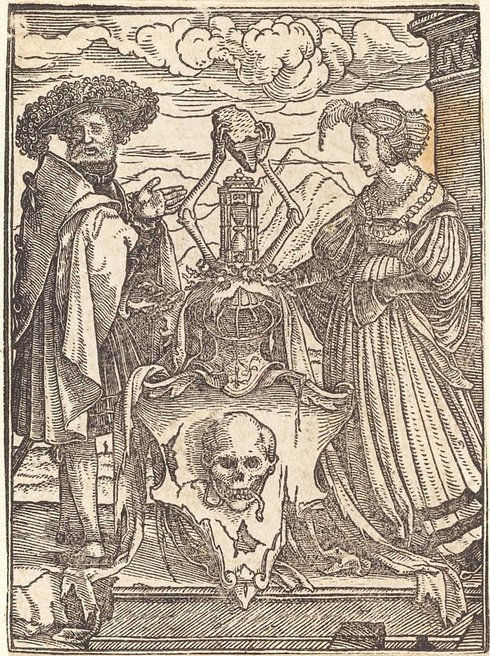 POSTERIIk Vintage Art Print Images Pictures Print the Arms of Death by Hans Holbein the Younger Modern Colour Posters for Office Home Decor 60x90cm