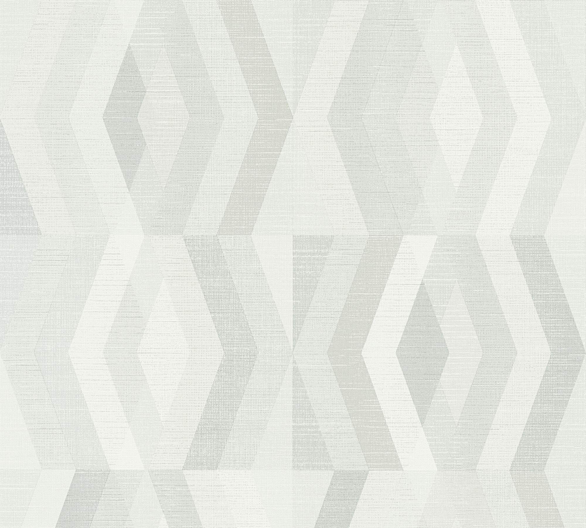 Papel Pintado Geométrico Geo Nordic Papel pintado tejido no tejido 10.05 m x 0.53 m Gris Beige Fabricado en Alemania de A.S. Création 375334 37533-4