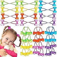 Vista 11 de 24 piezas de coleteros con cuentas brillantes multicolores en forma de diamante de 16 mm, bolas para cola de caballo, cuentas para el pelo