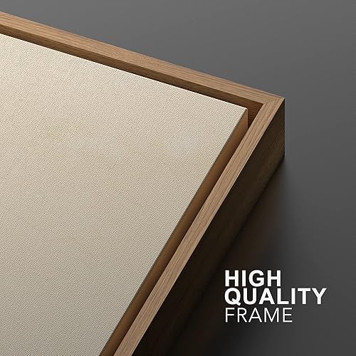 Miniatura 4 de IDEA4WALL Juego de arte impreso enmarcado para pared, sol naciente, luna creciente, dunas del desierto, paisaje, naturaleza, arte moderno, bohemio,