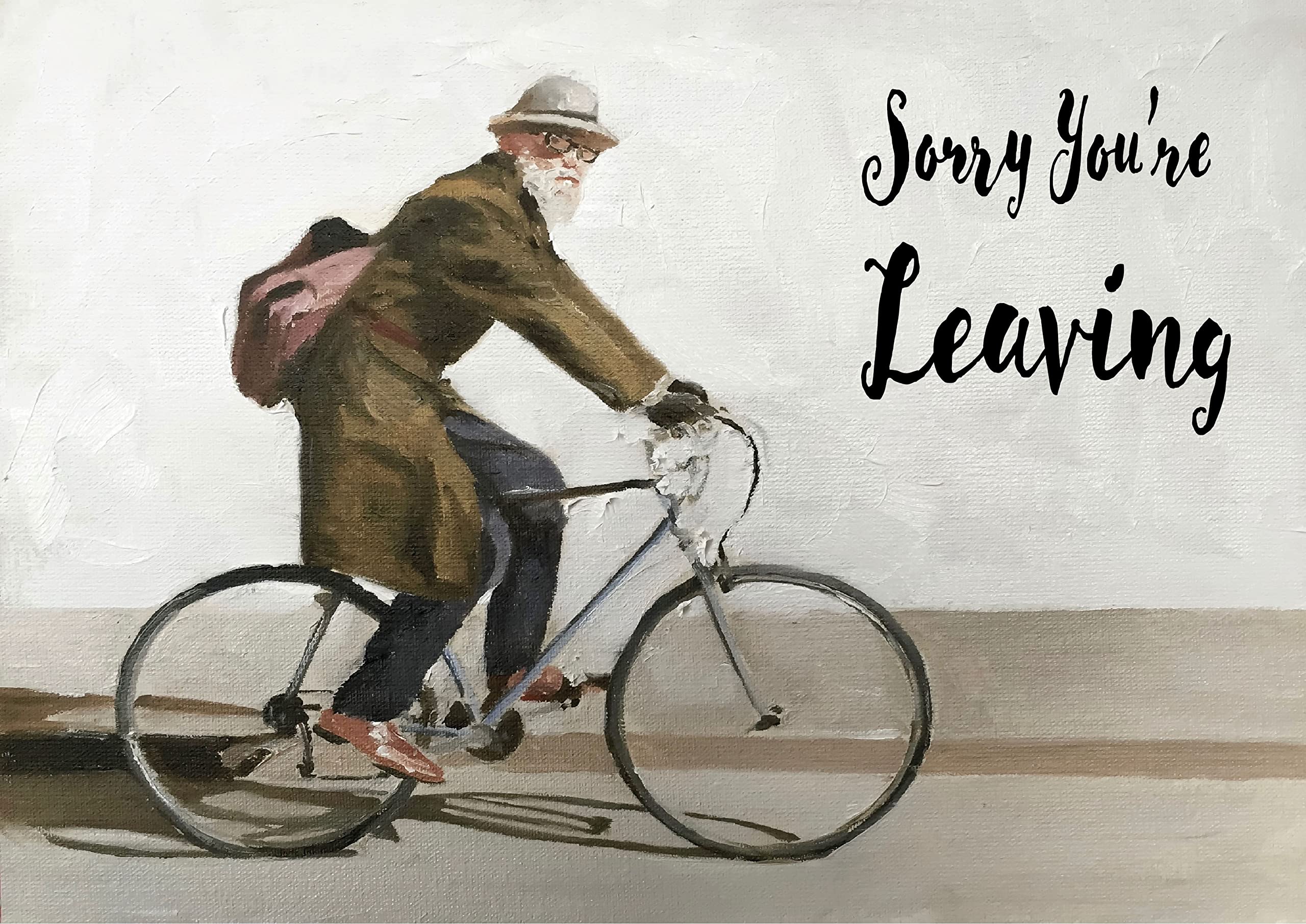 James Coates Sorry You're Leaving Card for Colleague or CoWorker, A5 Size