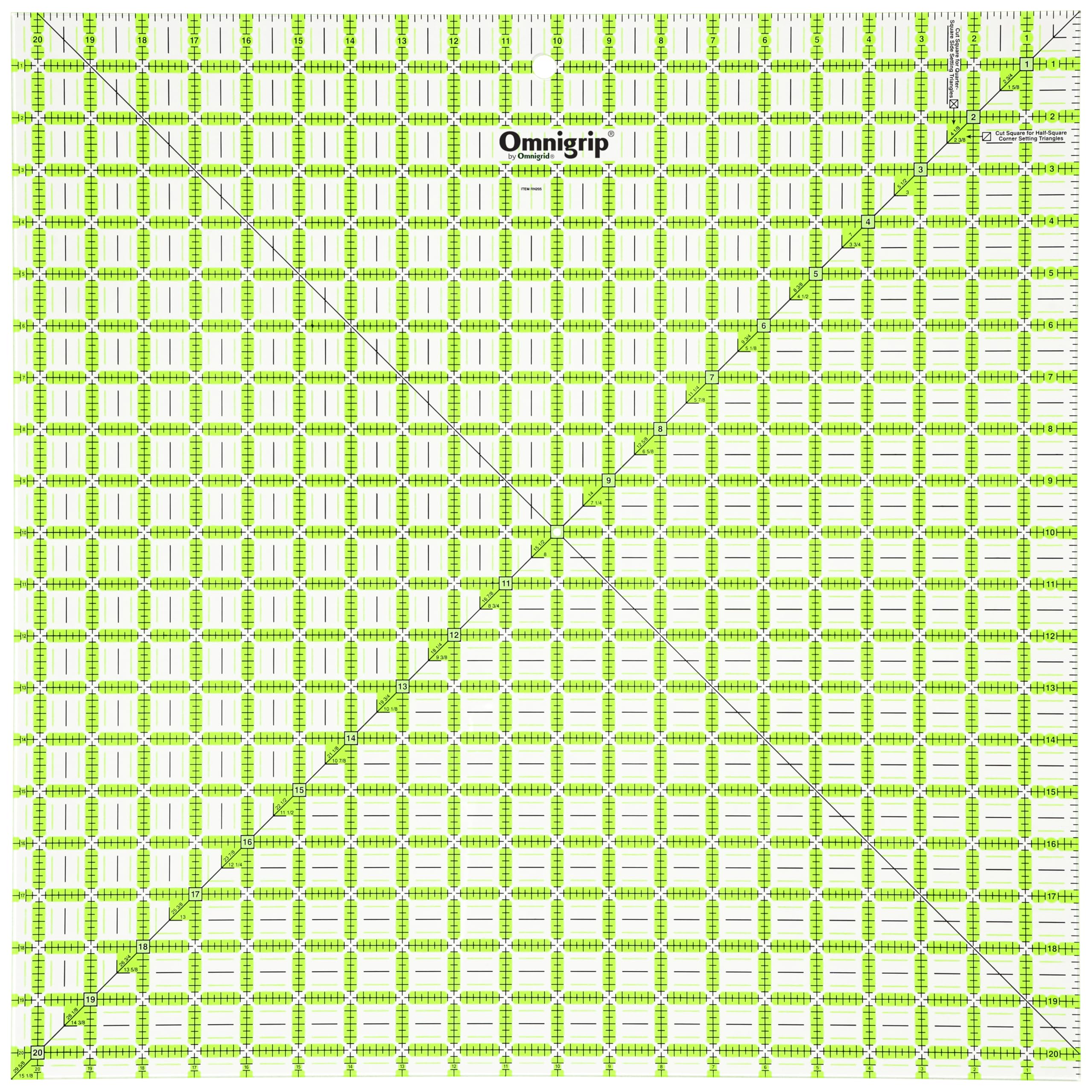Omnigrid RN205 Righello antiscivolo, 20-½" x 20-½"