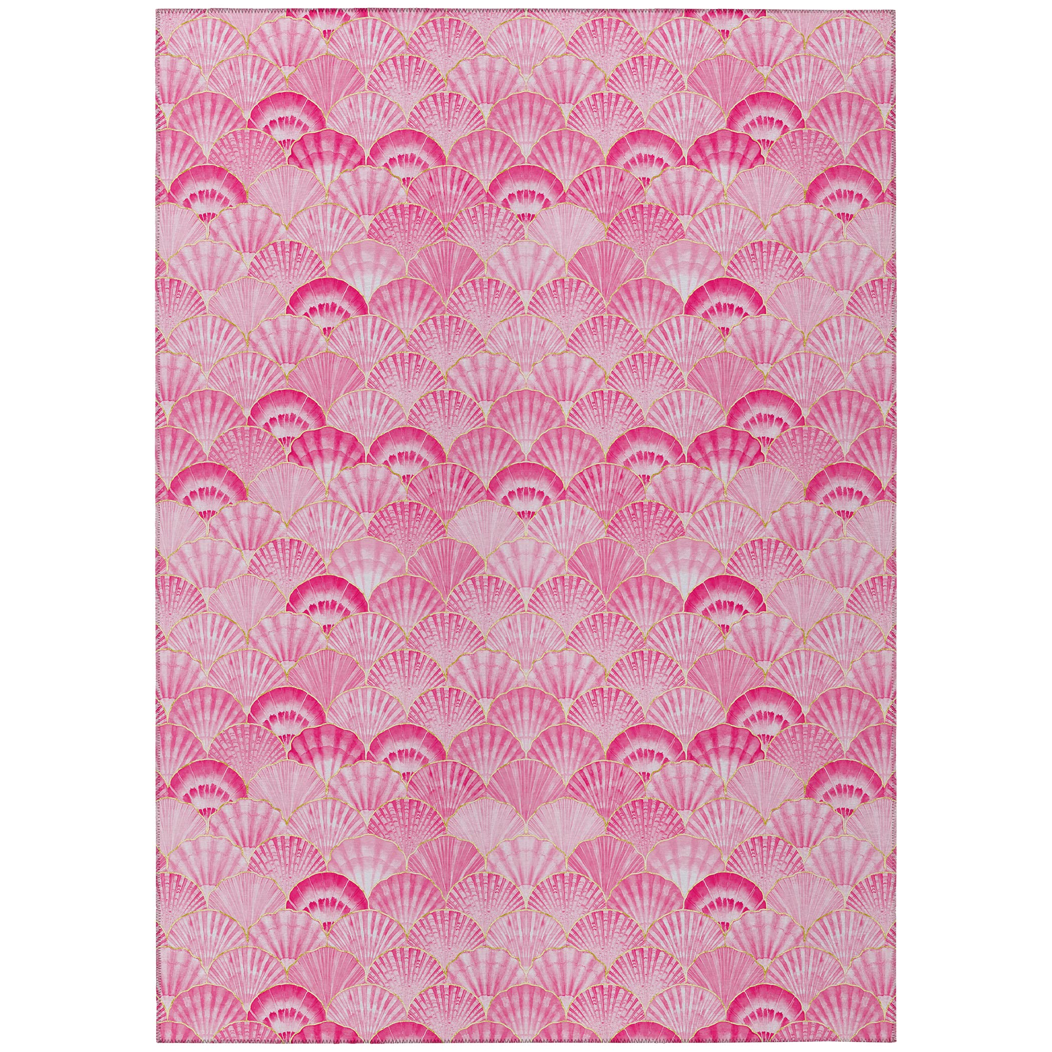 Addison Rugs Surfside ASR32 Pink 5' x 7'6" Indoor Outdoor Area Rug, Easy Clean, Machine Washable, Non Shedding, Bedroom, Living Room, Dining Room,