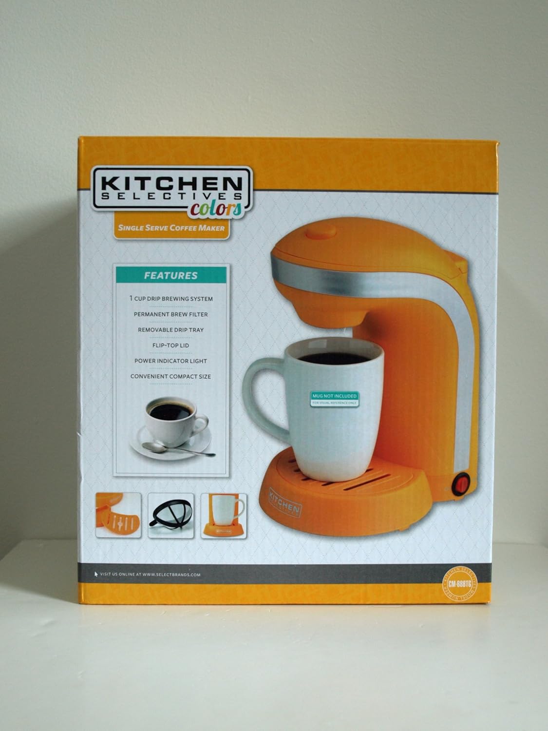 Kitchen Selectives 1cup Single Serve Drip Coffeemaker
