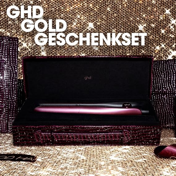 ghd Gold Saç Düzleştirici Çantalı, Taraklı Hediye Seti Vişne