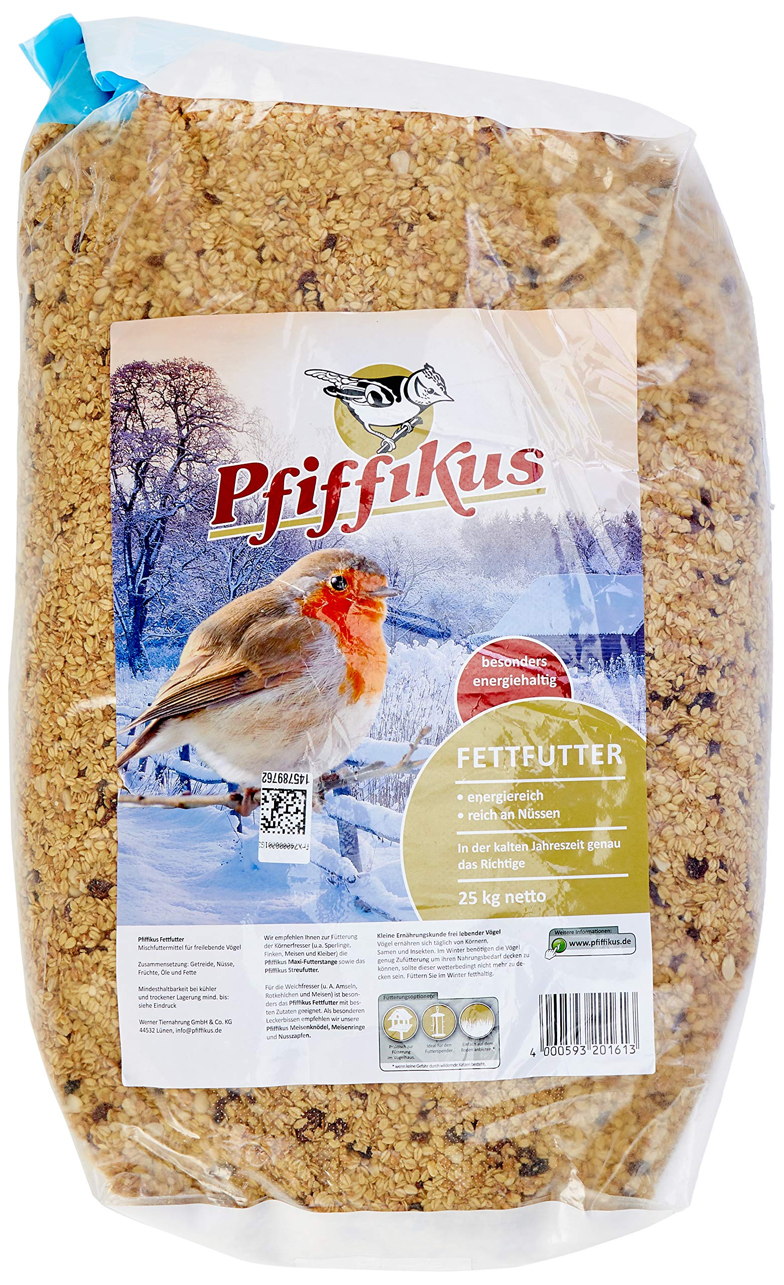 Pfiffikus Fettfutter 25 kg