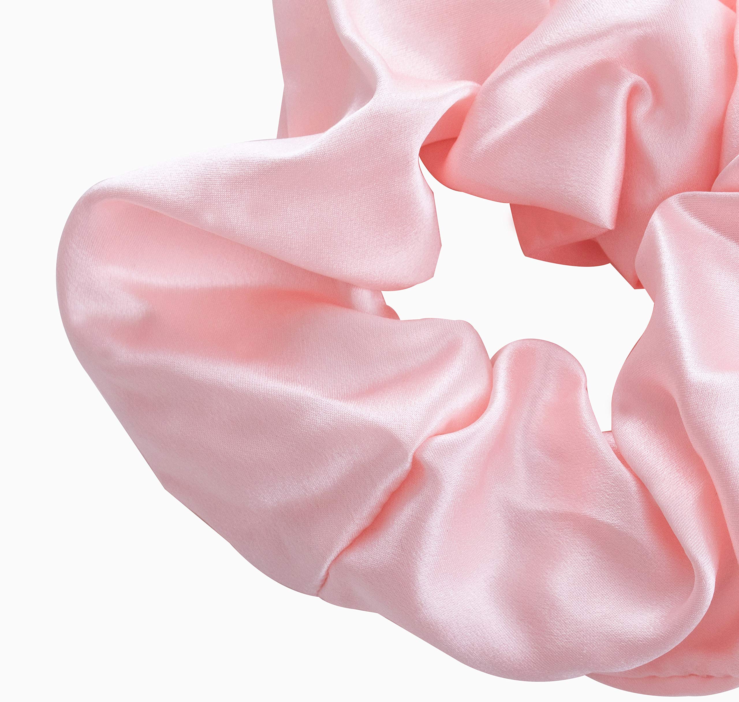 Vividmoo Mulberry Silk Scrunchies-Hair Ties-Ropes Hair Bands, Pink