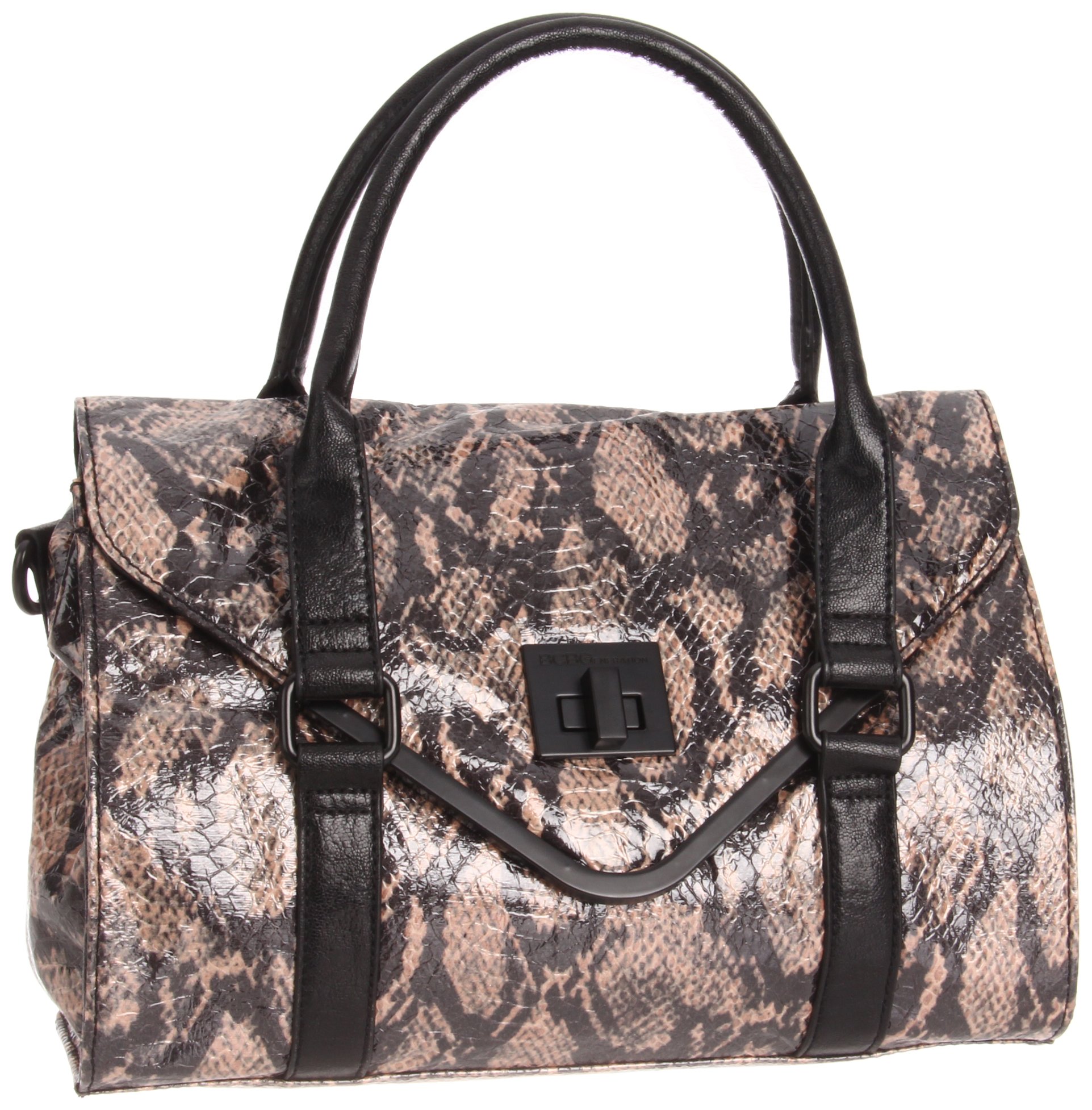 BCBGeneration Anise PIC082GN Satchel,Charcoal,One Size