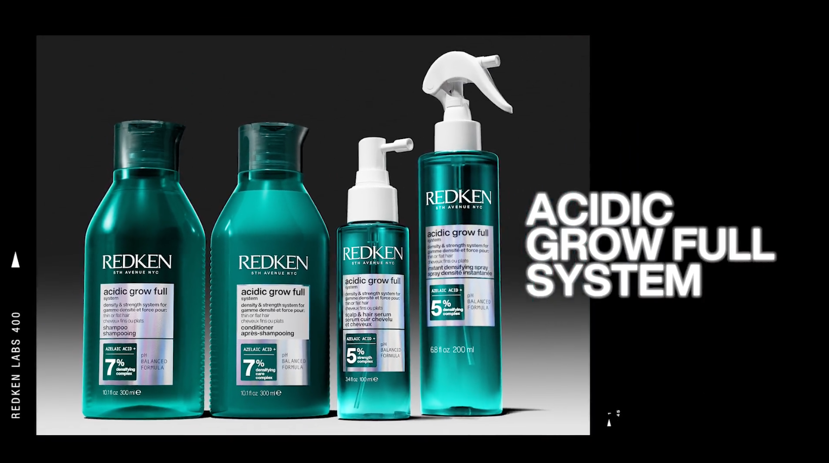 Redken Acidic Grow Full Instant Densifying Spray - Lightweight Root-Lift Hair Spray for Fuller, Thicker-Looking Hair, With Azelaic Acid, Heat Protection up to 450°F