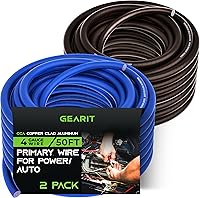 Vista 10 de GEARit Cable de calibre 4, cable de extensión de cable eléctrico CCA para alimentación/tierra automotriz, cable de batería, audio de automóvil, RV