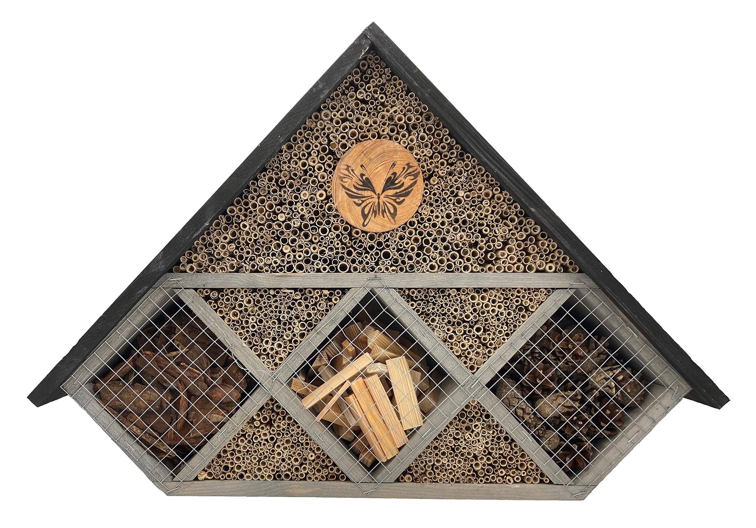 Insectenhuis Groot Zwart Grijs