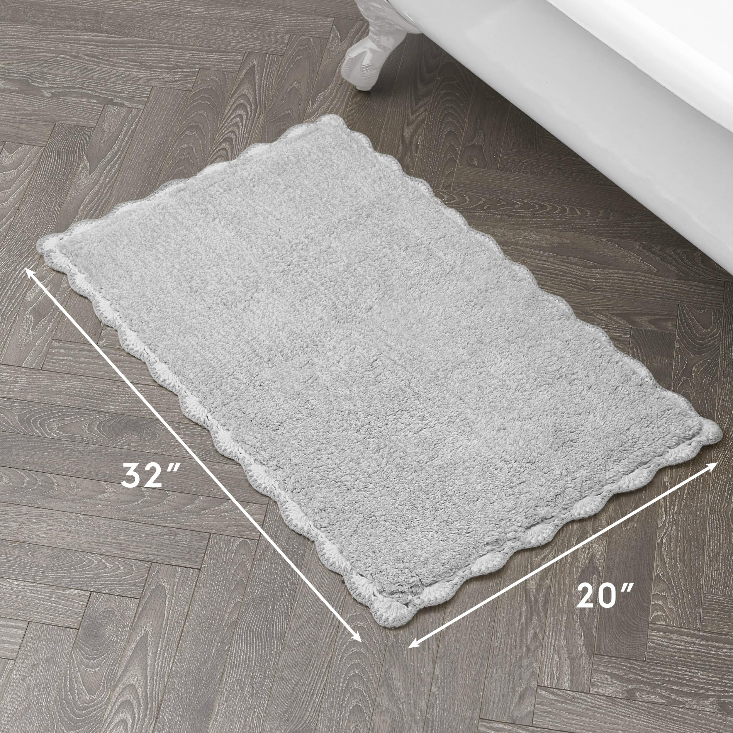 Amazon.com: Laura Ashley Heathered Crochet Border 100% Cotton 20