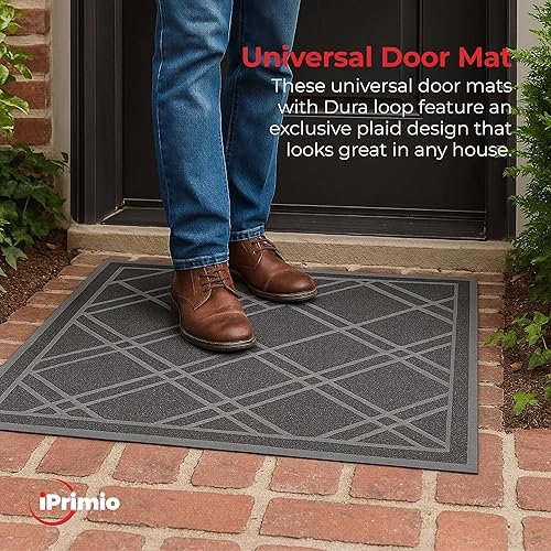 Miniatura 55 de SlipToGrip- Tapete universal de entrada, antideslizante, duradero y lavable- Tapete de bienvenida p/interior/exterior/entrada, malla Duraloop, Verde