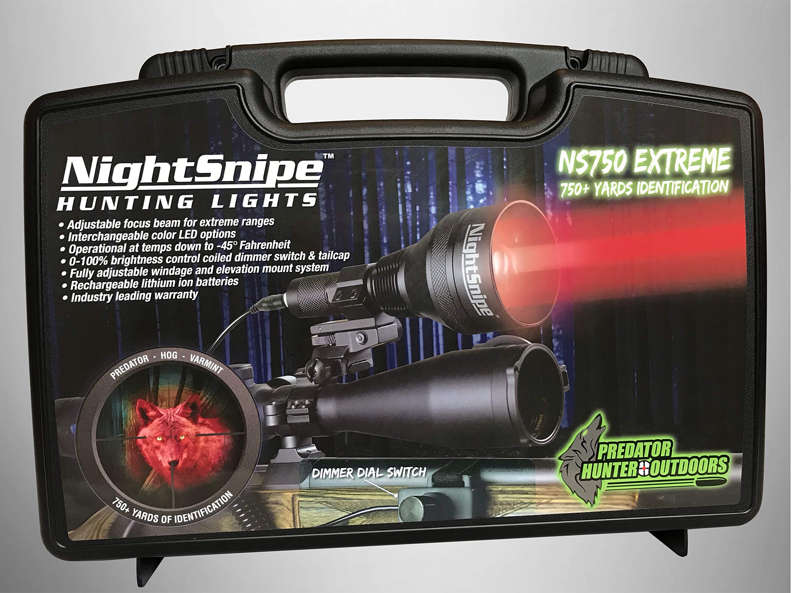 Class-1 NightSnipe NS750 Extreme Dimmable Hunting Light Kit (Red)