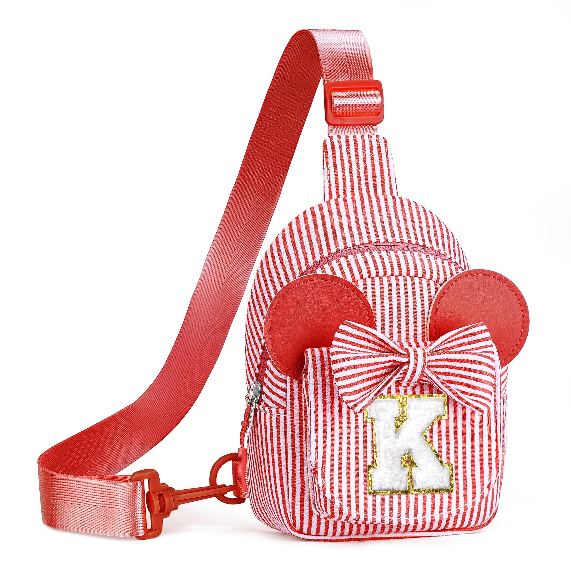 Girls Kids Birthday Gifts Sling Bag Purse for Toddler, Red K