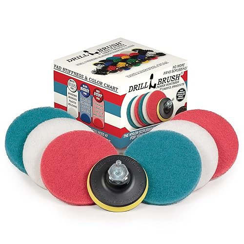 Almohadillas para fregar multiusos, paquete de seis almohadillas de limpieza, limpiador de baño, detalles automáticos, parte superior de estufa,