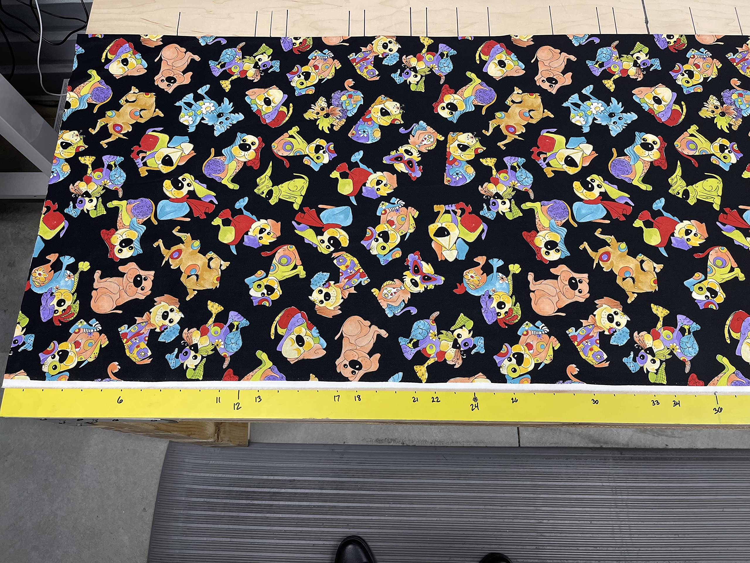Loralie Designs Joyful Toss Black Fabric by The Yard for Quilting
