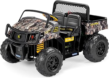 Peg Perego John Deere Gator XUV Realtree Camo كبير جدًا 12 فولت، تصميم متين للأطفال من سن 3 إلى 8 سنوات
