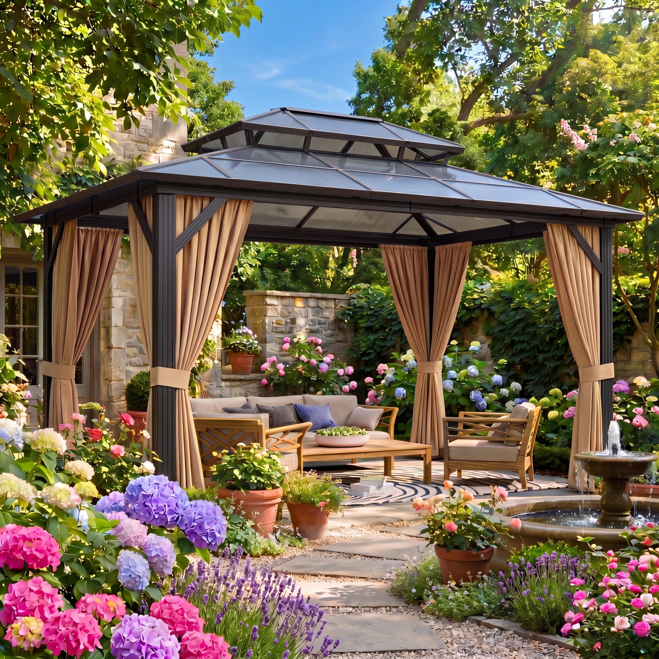 バーティカルプロ612-Tプレミオ　ネオスタイル Amazon.com : GAOMON 10'x12' Hardtop Gazebo, Outdoor Polycarbonate