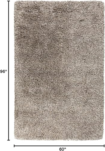 Miniatura 7 de Surya Milan MIL-5001 Shag tejido a mano 80% lana de Nueva Zelanda  20% papiro Pol 2' x 3' Accent Alfombra