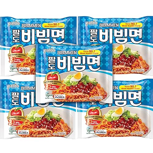 Miniatura 3 de Paldo Bibim Cold Noodle Instant Ramen 5 unidades