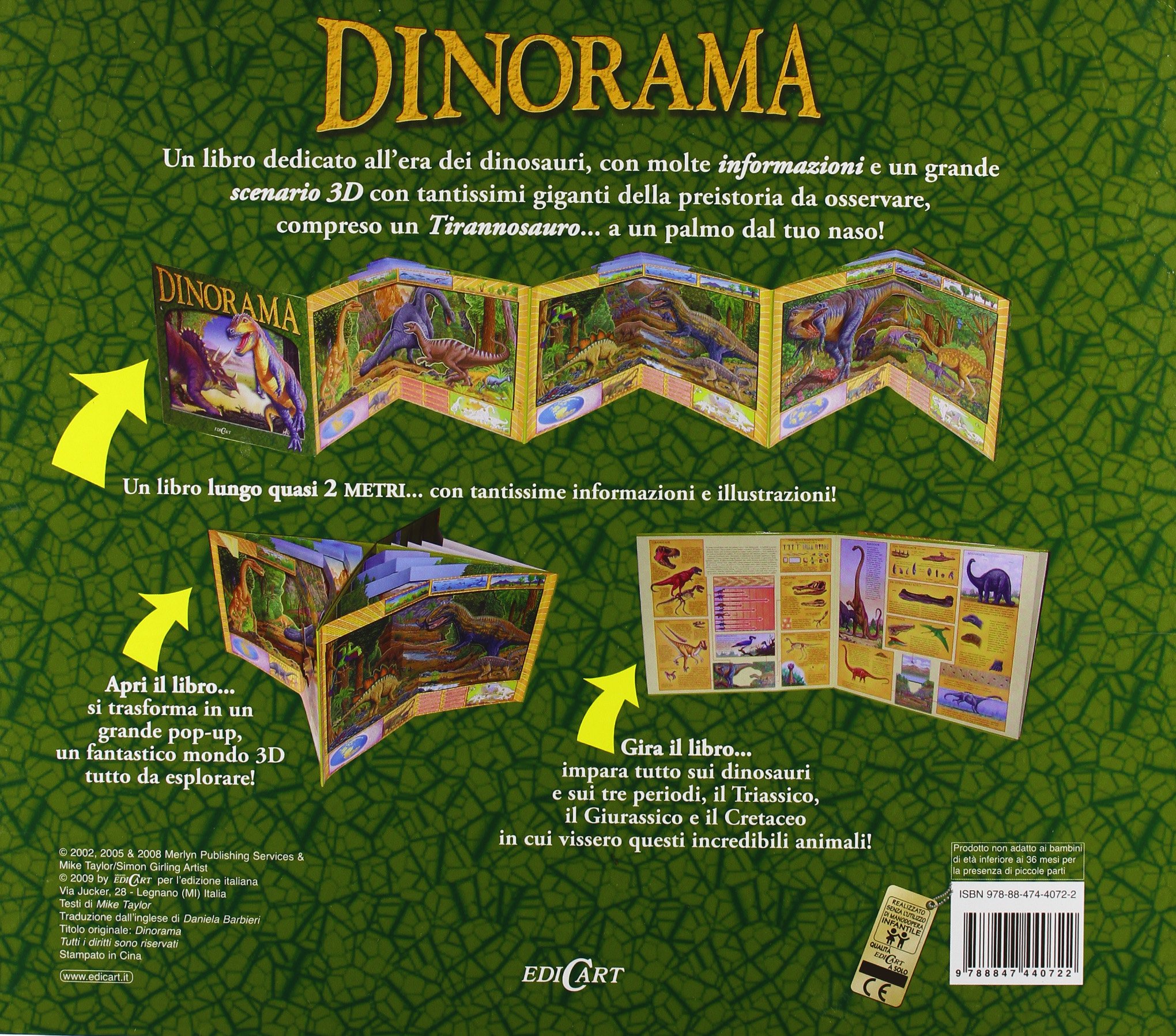 Dinorama. Libro 3D. Ediz. illustrata (Mondo bimbi)