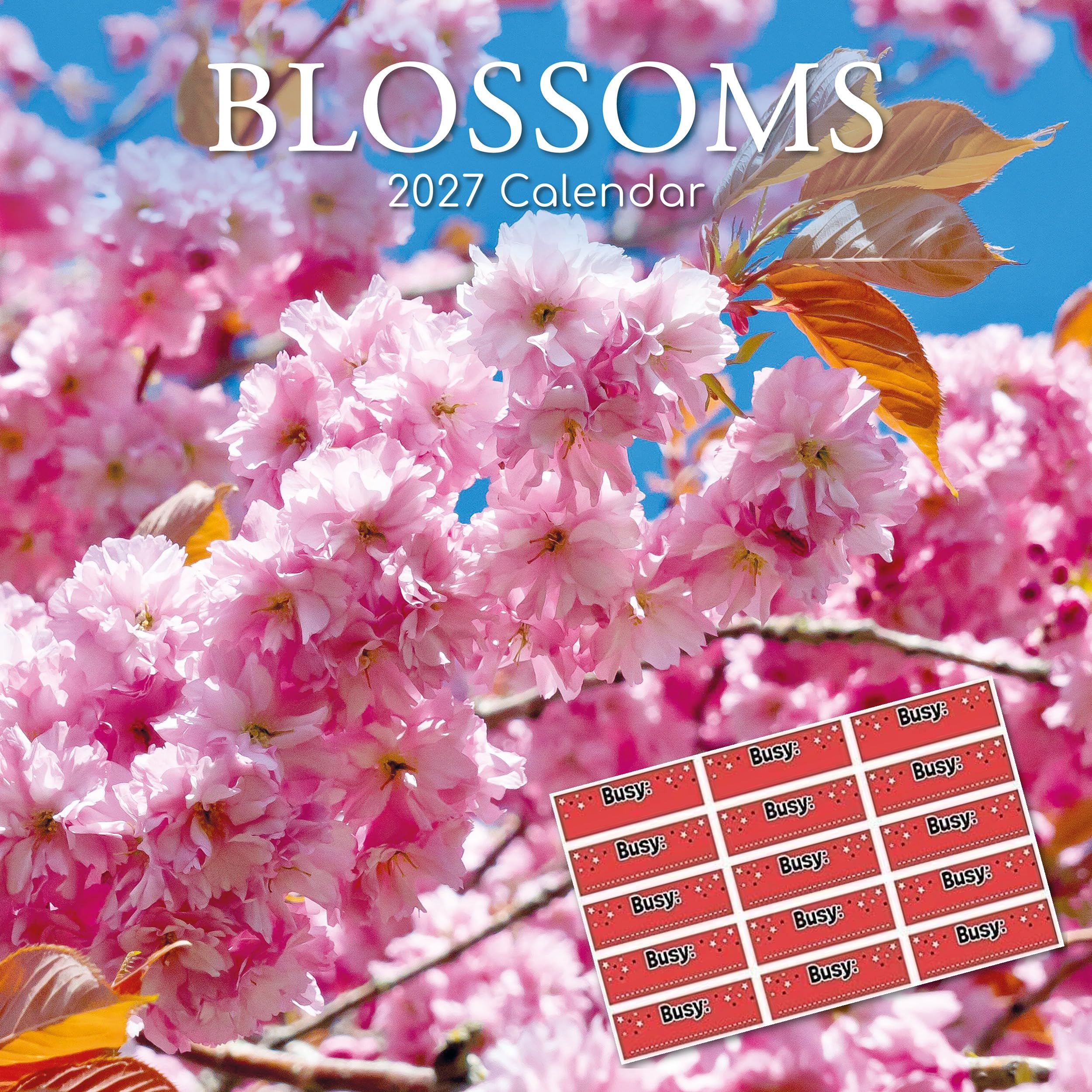 TGSC | Blossoms 2027 Calendar with Planner Stickers | Home & Office Planner