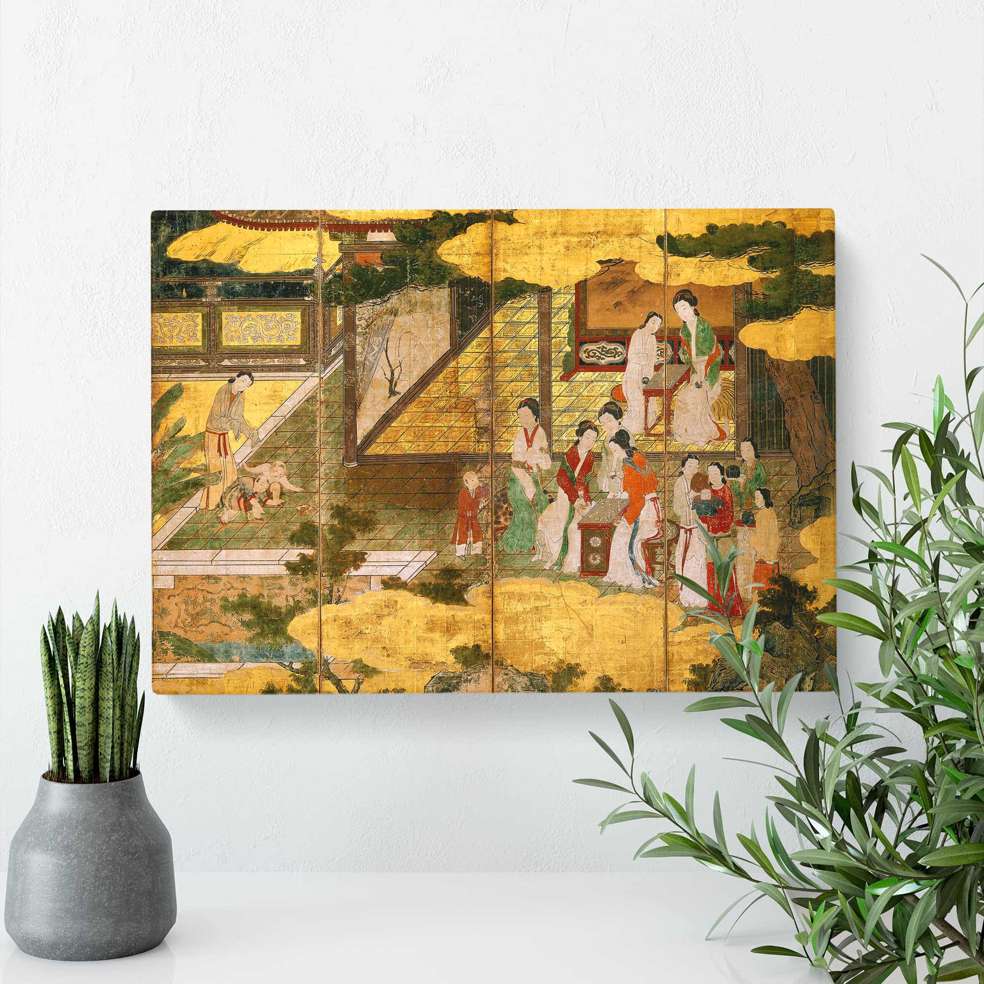 Golden Palace By Kano Eitoku Canvas Print, Mixed, 25L x 50W cm - Image 2