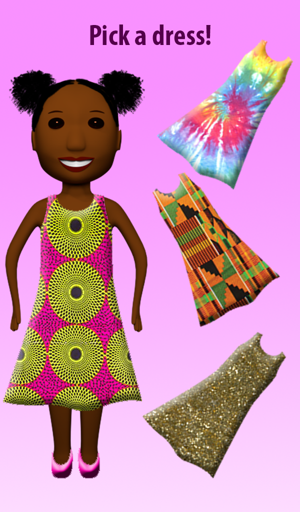 3D Pretty Brown Princess Dressup Game