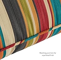 Vista 24 de Greendale Home Fashions 2-Piece Outdoor Deep Seat Cushion Set, Steel Blue Stripe