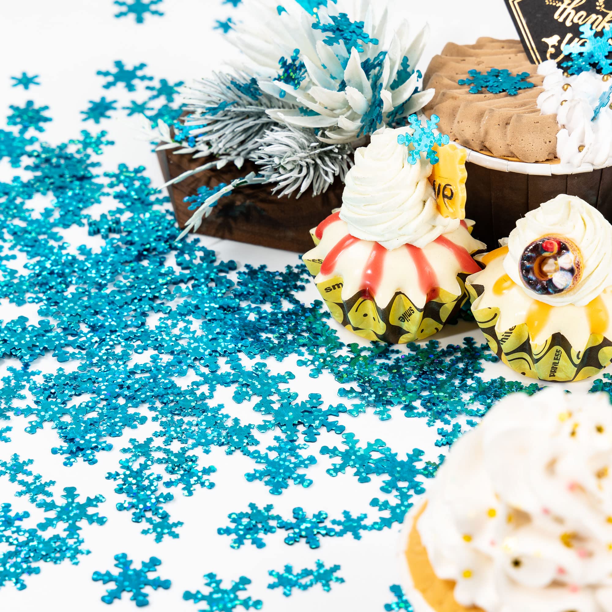 1500 Stück Silberne Schneeflocken-Konfetti – Glitzernd, Aus Papier, Für Winter- & Weihnachtspartys | DIY-Deko