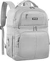 Vista 7 de Mochila enfriadora aislada, bolsa enfriadora a prueba de fugas de doble cubierta, mochila enfriadora aislada para almuerzo para hombres y mujeres