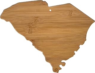 Totally Bamboo South Carolina State Shaped Bamboo Serving and Cutting Board