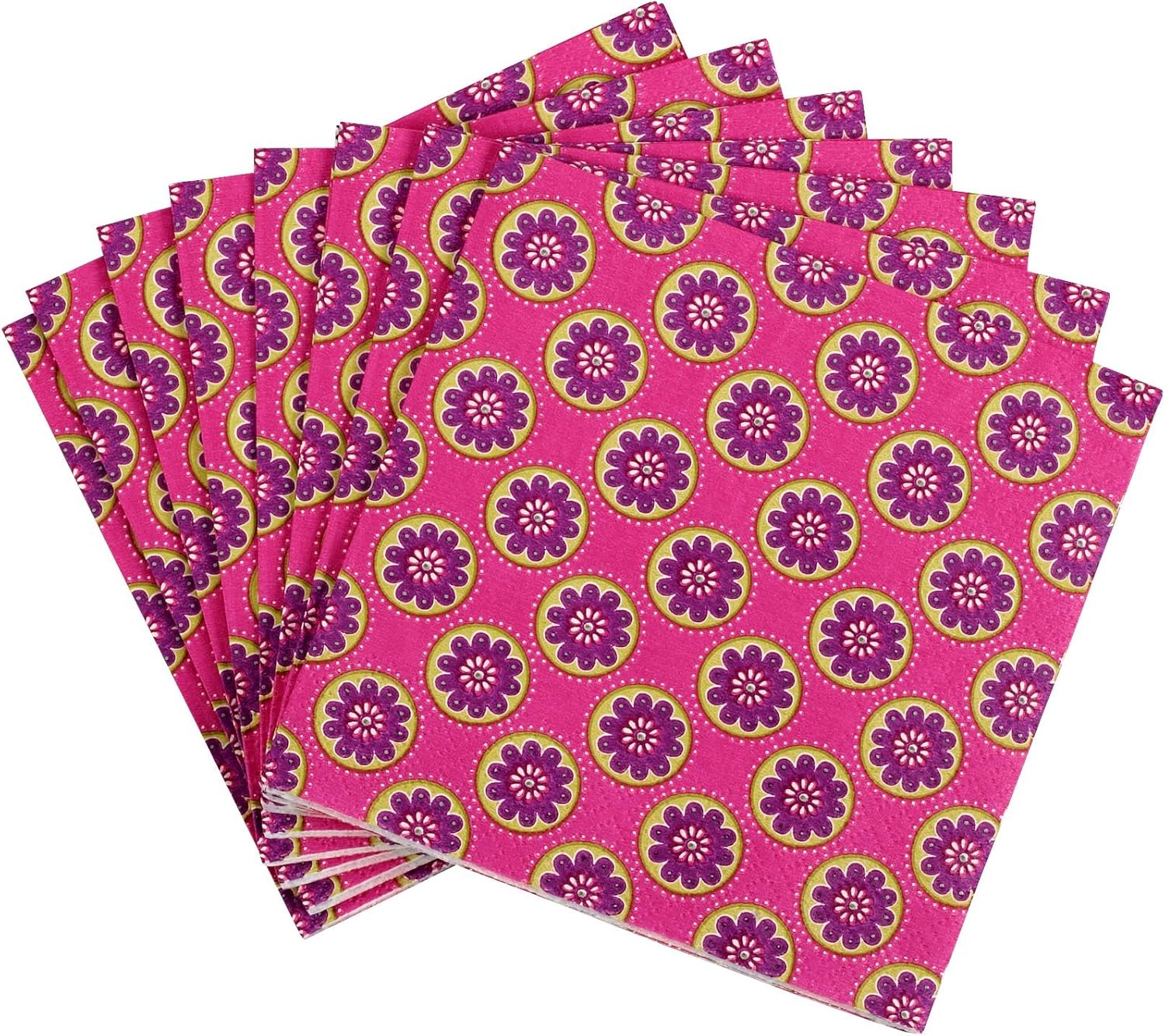 Vera Bradley Cocktail Napkins in Very Berry Paisley Cloth Napkins Cocktail Napkins