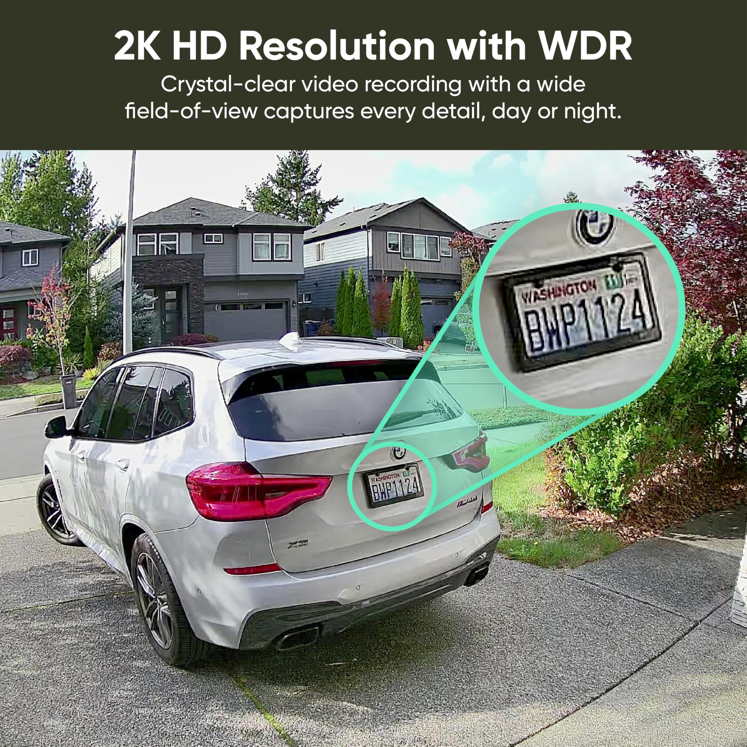 WYZE Solar Cam Pan (Flagship Model), Security Cameras Wireless Outdoor, 2K 360° Pan-Tilt Battery Powered 2.4GHz Wi-Fi Cameras for Home Security, AI Motion Detection, Color Night Vision, No Blind Spots — view 6