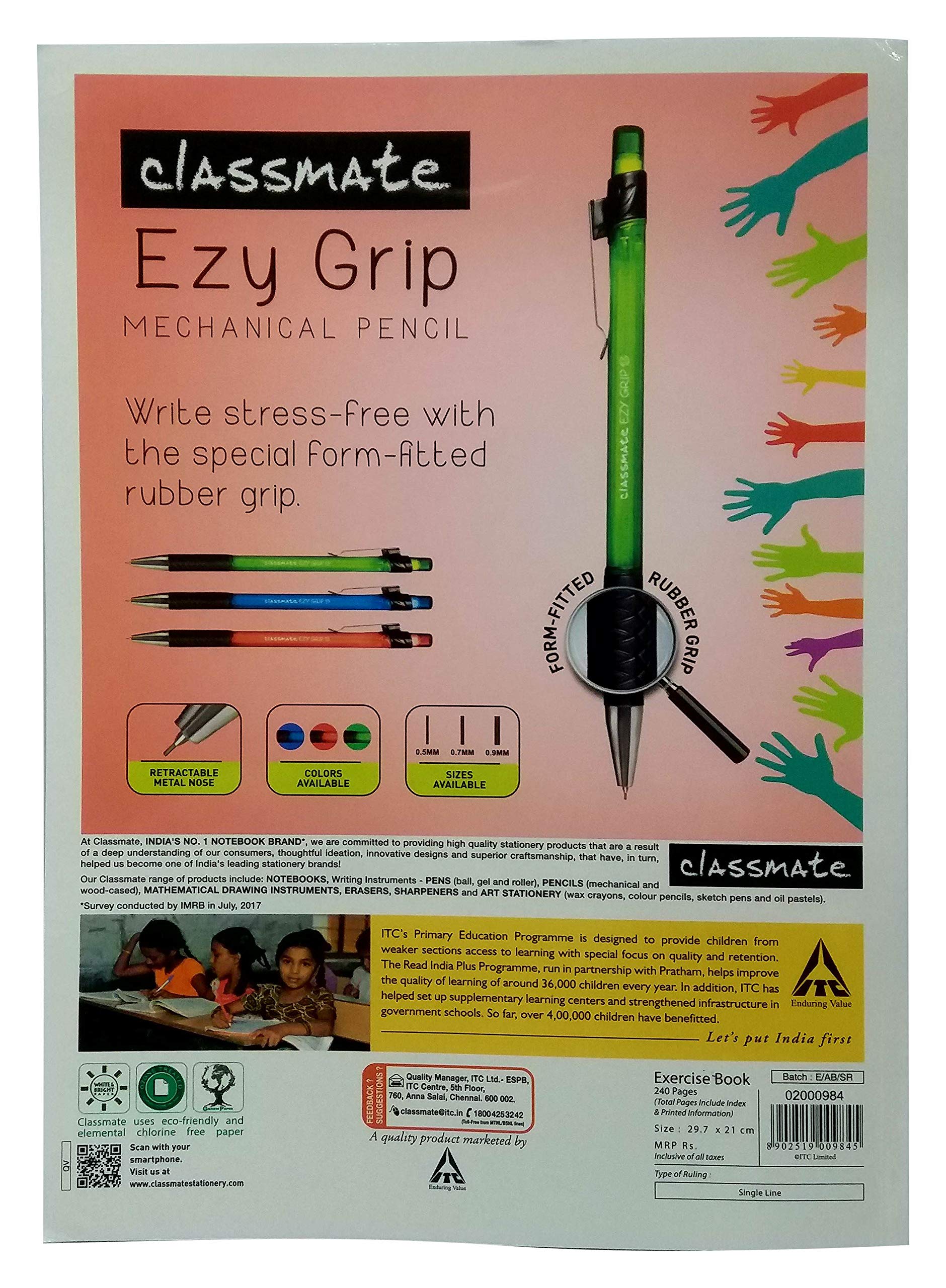 Classmate Exercise Note Book - Single Line (240 Pages) 1