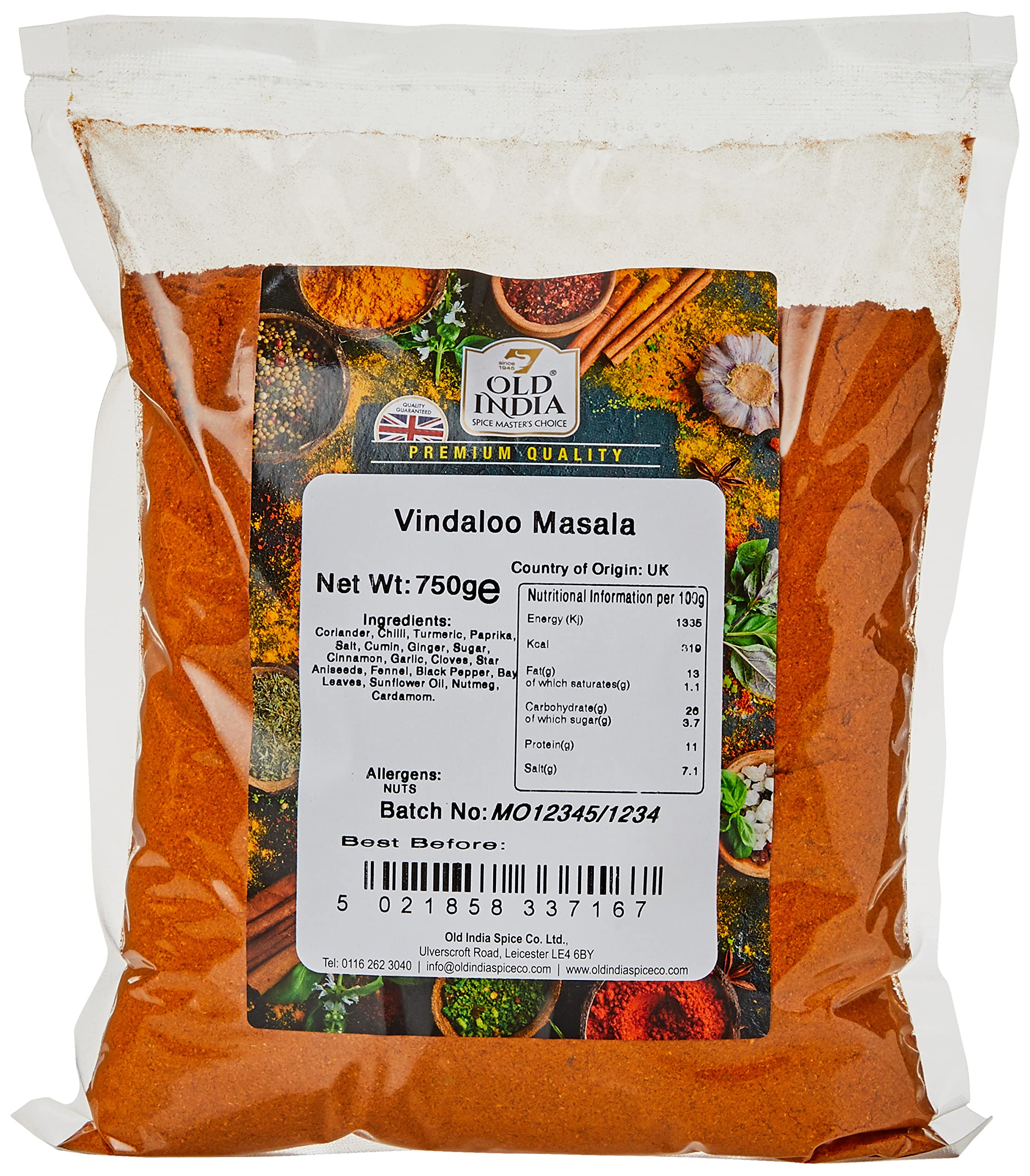 Old India Vindaloo Masala 750 g