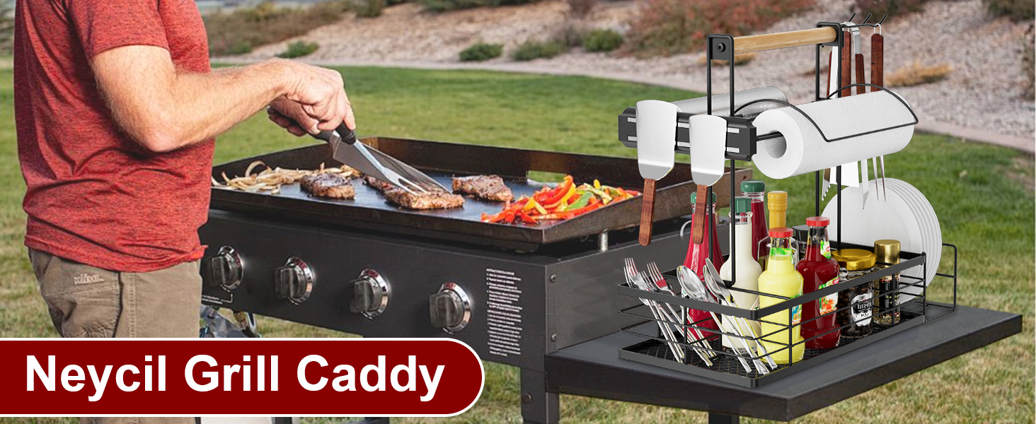 Amazon.com : NEYCIL Grill Caddy with Magnetic Tool & Paper Towel